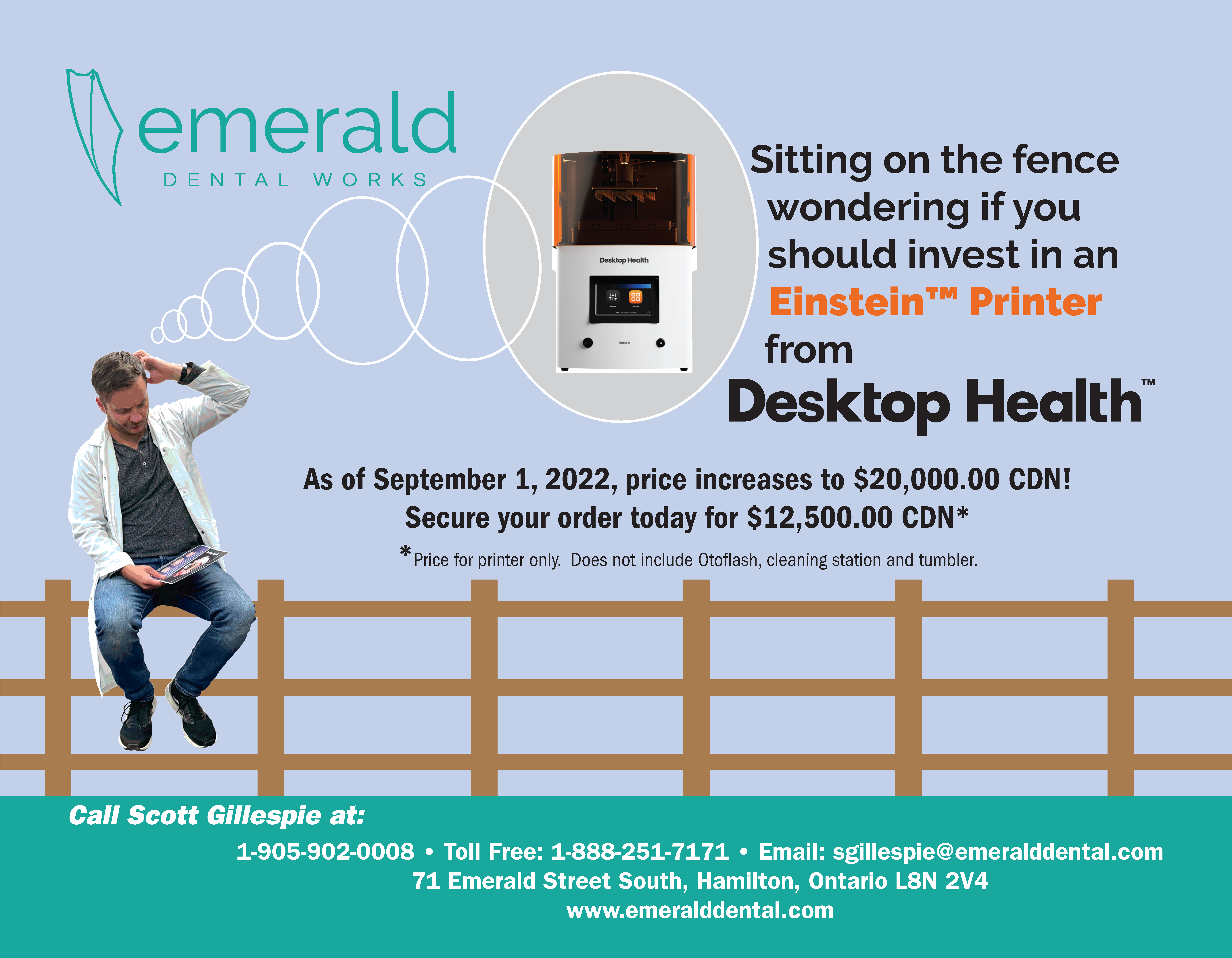 Sitting fence promo einstein